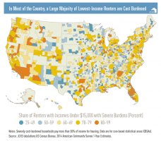 graphic map with majority lowest-income renters